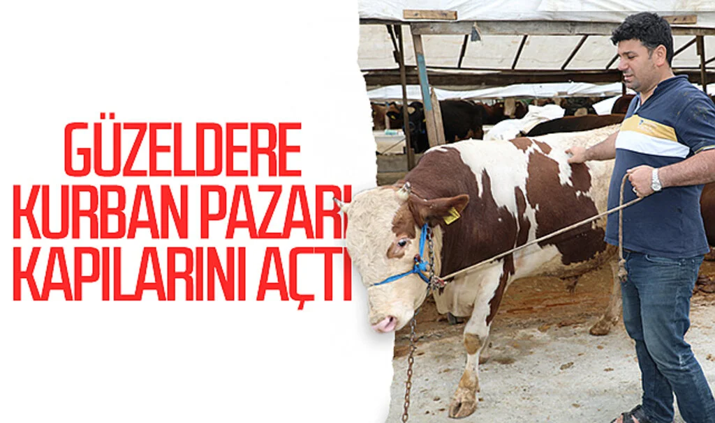 Güzeldere kurban pazarı kapılarını açtı