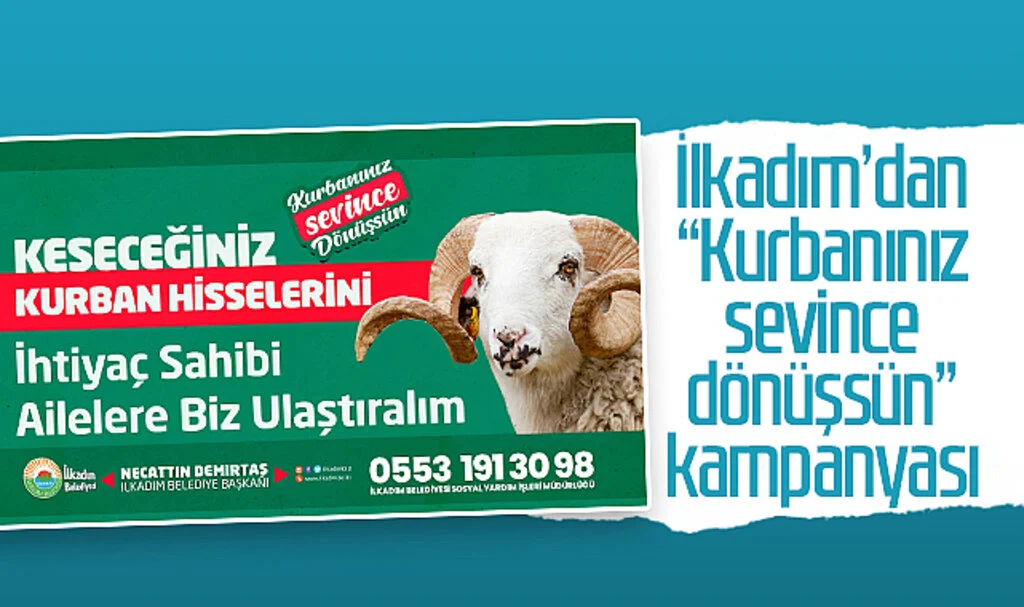 İlkadım’dan “Kurbanınız sevince dönüşsün” kampanyası