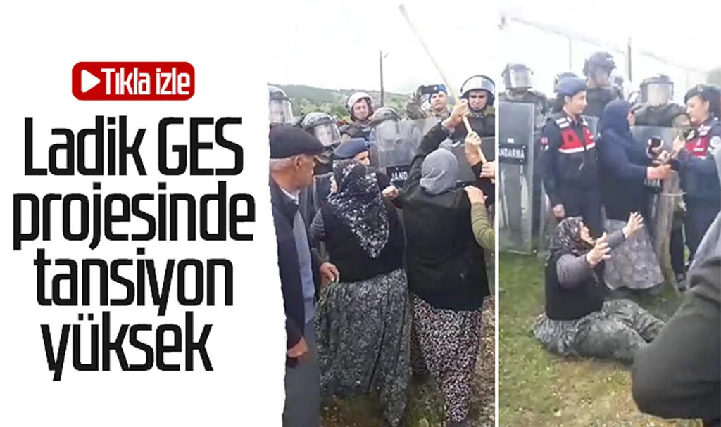 Ladik GES projesinde tansiyon yüksek! Tıkla izle...