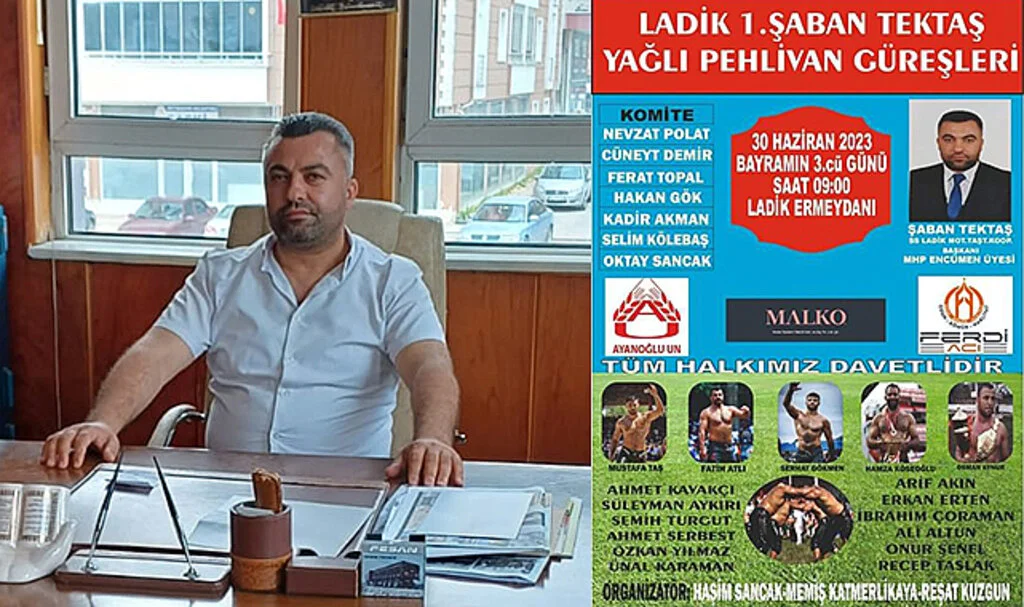 Ladik'te 1. Şaban Tektaş Yağlı Pehlivan Güreşleri Düzenlenecek