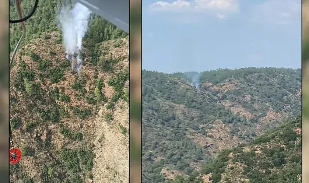 Marmaris'te Korkutan Orman Yangını! Karadan Ulaşılamıyor