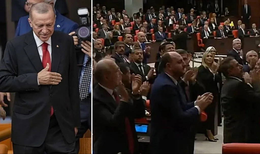 Meclis Açılışına Damga Vuran Olay! CHP, İYİ Parti ve HDP Grupları Erdoğan Gelince Ayağa Kalkmadı