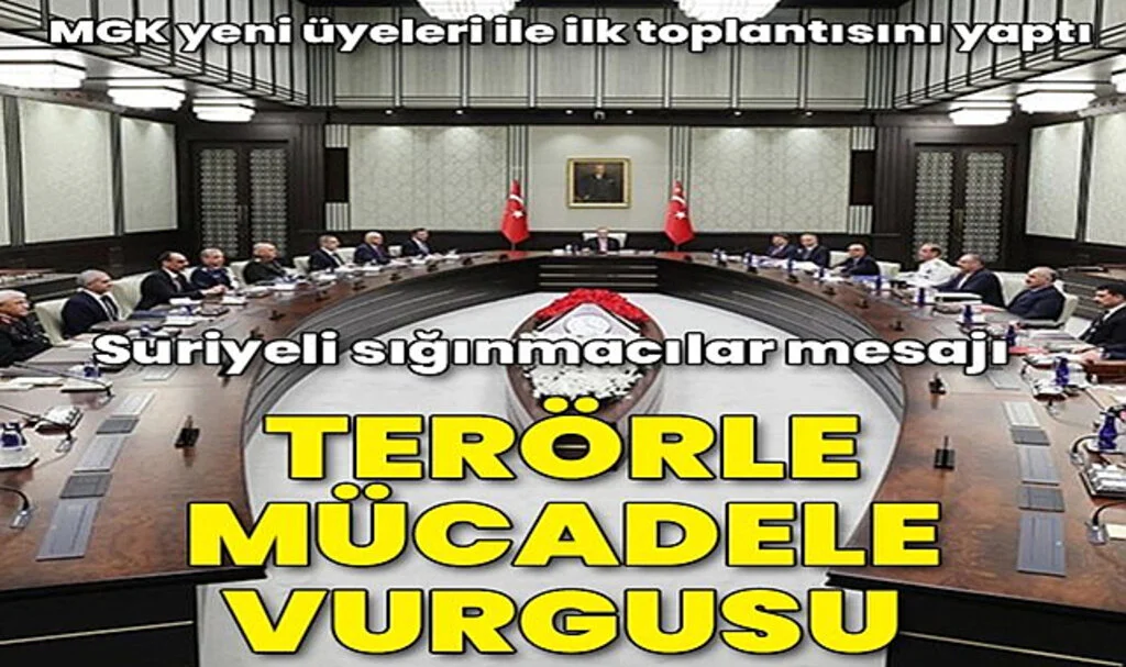 MGK'dan Terörle Mücadele Mesajı