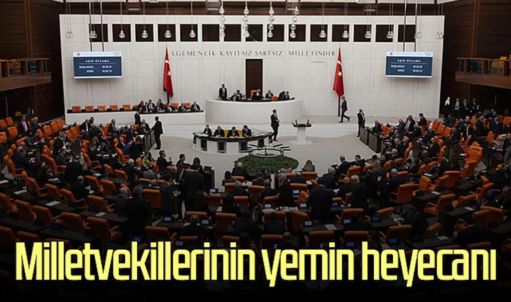 Milletvekillerinin yemin heyecanı 