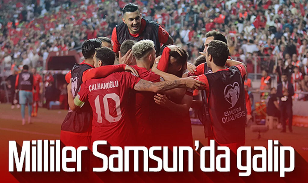 Milliler Samsun'da galip