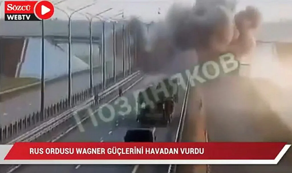 Rus Ordusu Wagner Güçlerini Havadan Vurdu