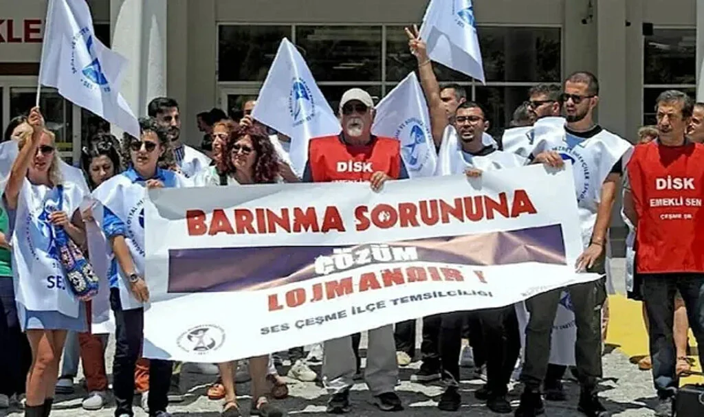 Sağlık Çalışanları Barınma Sorununu Protesto Etti