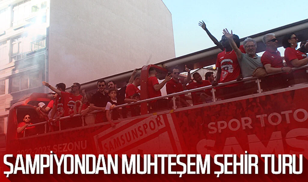 Şampiyon Samsunspor Basketbol'dan muhteşem şehir turu
