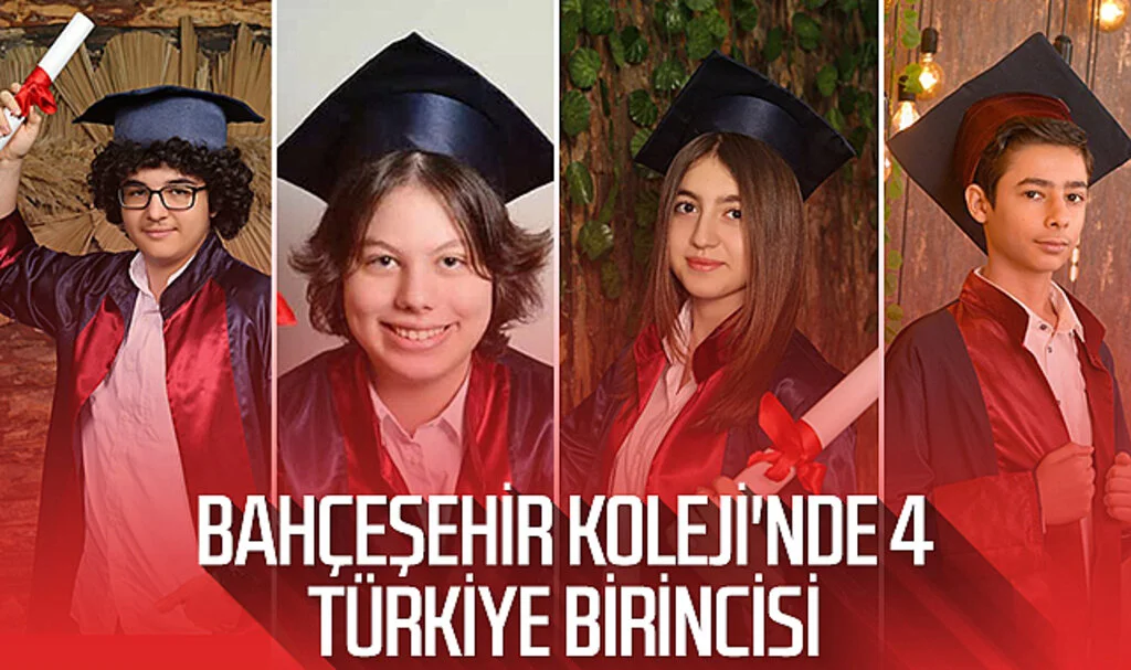 Samsun Bahçeşehir Koleji'nde 4 Türkiye birincisi