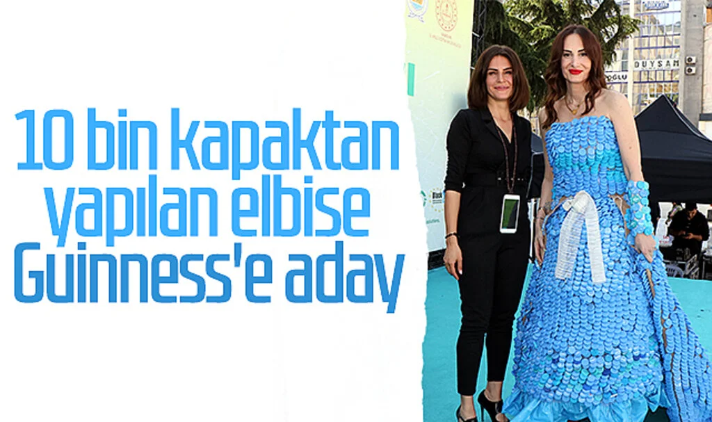 Samsun'da 10 Bin Kapaktan Yapılan Elbise Guinness'e Aday