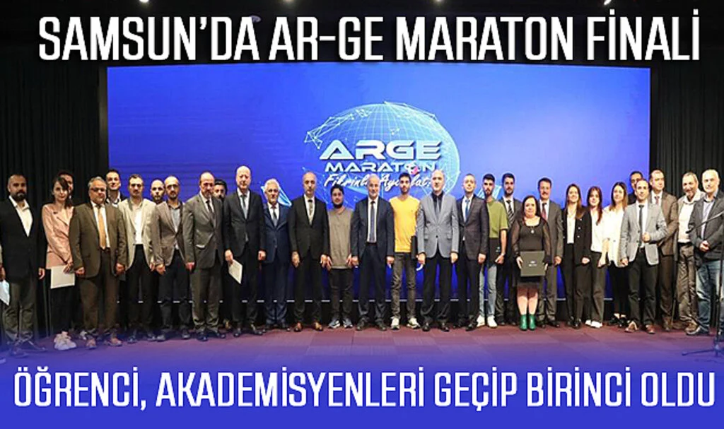 Samsun’da AR-GE Maraton Finali: Öğrenci, Akademisyenleri Geçip Birinci Oldu