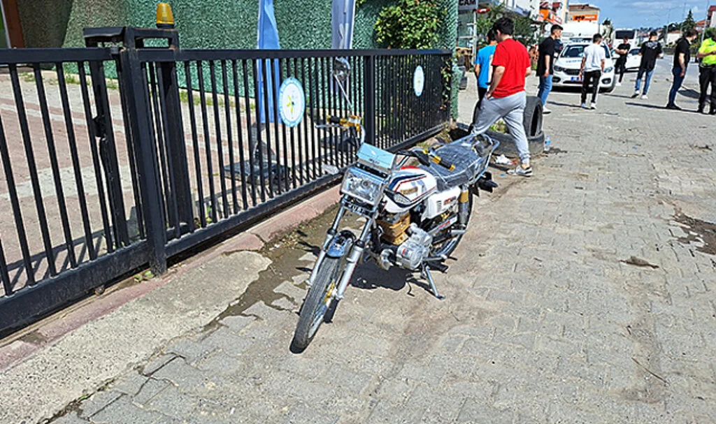 Samsun'da Motosiklete Çarptı 