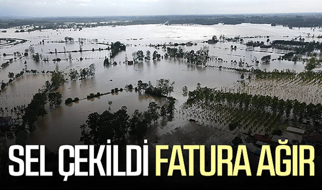 Samsun'da sel çekildi fatura ağır