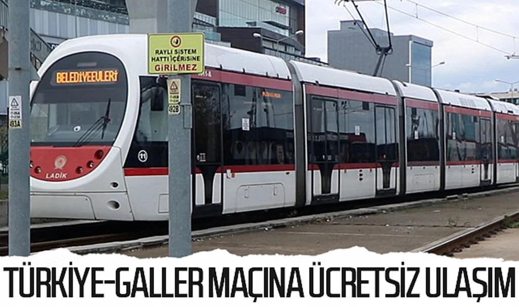 Samsun'da Türkiye-Galler maçına ücretsiz ulaşım