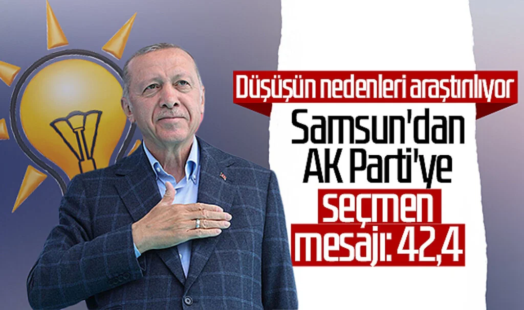 Samsun'dan AK Parti'ye seçmen mesajı: 42,4