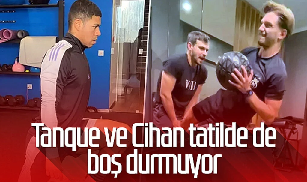 Samsunspor'da Tanque ve Cihan tatilde de boş durmuyor