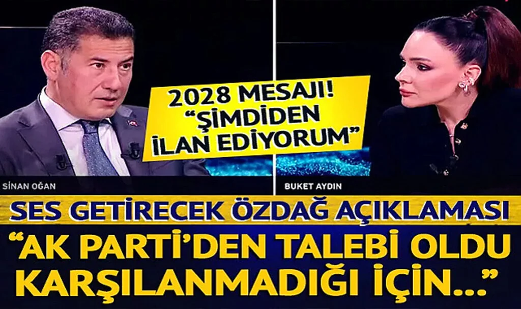 Sinan Oğan'dan Ses Getirecek '2028' Mesajı! "Şimdiden İlan Ediyorum"