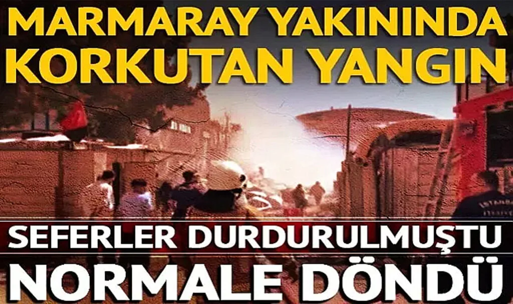 SON DAKİKA | Tuzla'daki Geri Dönüşüm Tesisinde Korkutan Yangın! Durdurulan Marmaray Seferleri Normale Döndü