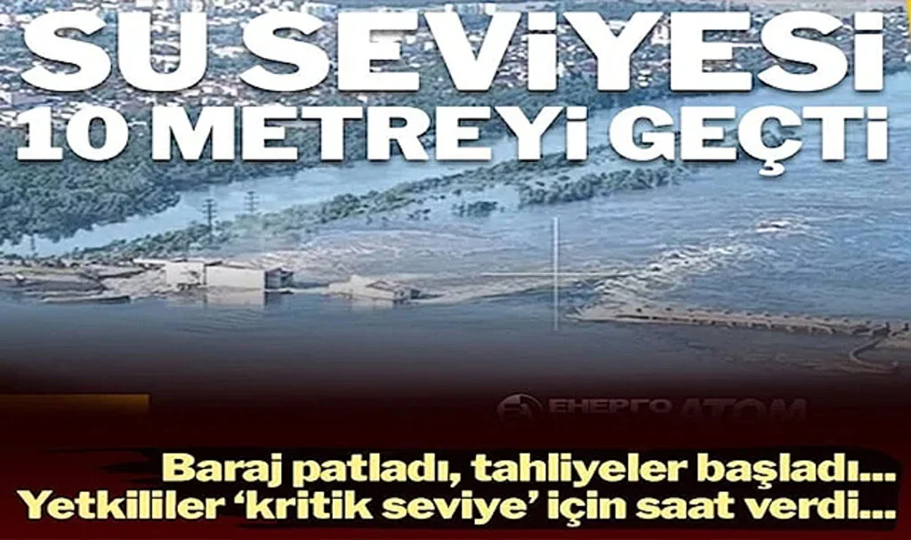 Tansiyon Yüksek: Barajı Patlattılar, Bölge Sular Altında Kaldı