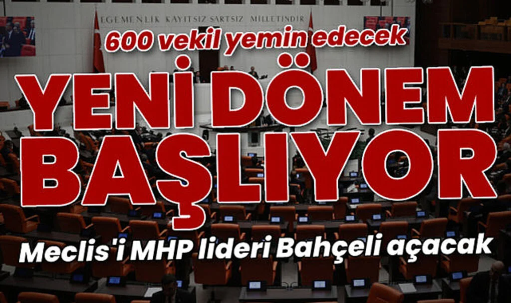 TBMM Genel Kurulu Yarın Yemin Töreni İçin Toplanacak