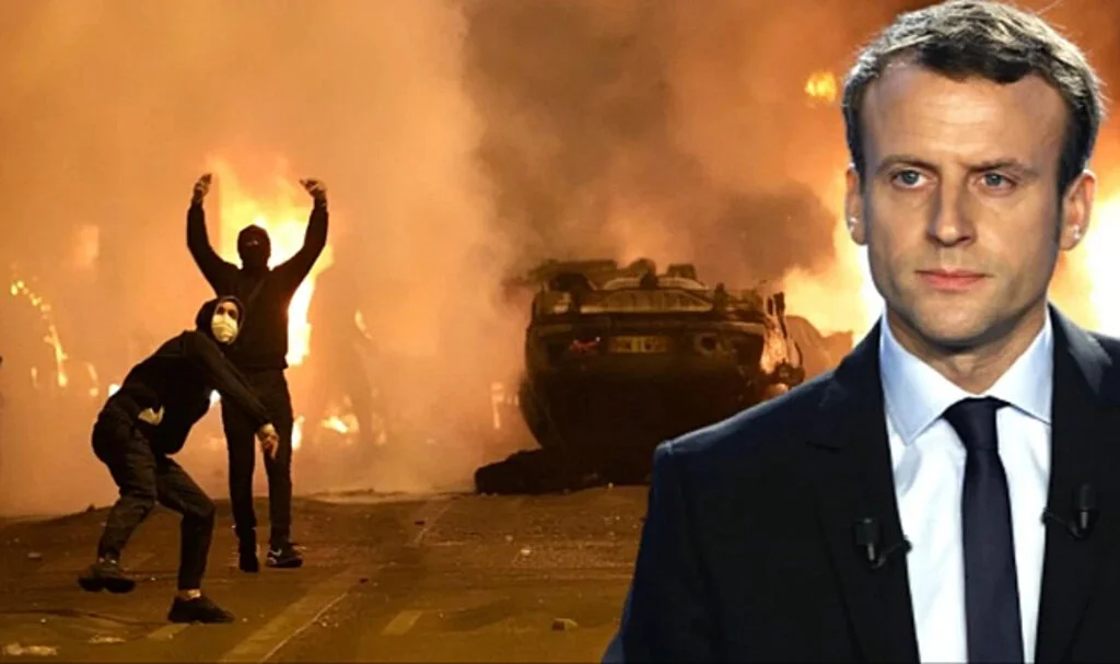 6 Gündür Dumanların Yükseldiği Fransa'da Macron'u Zor Günler Bekliyor! Gazeteler Tarafından Hedef Gösterildi