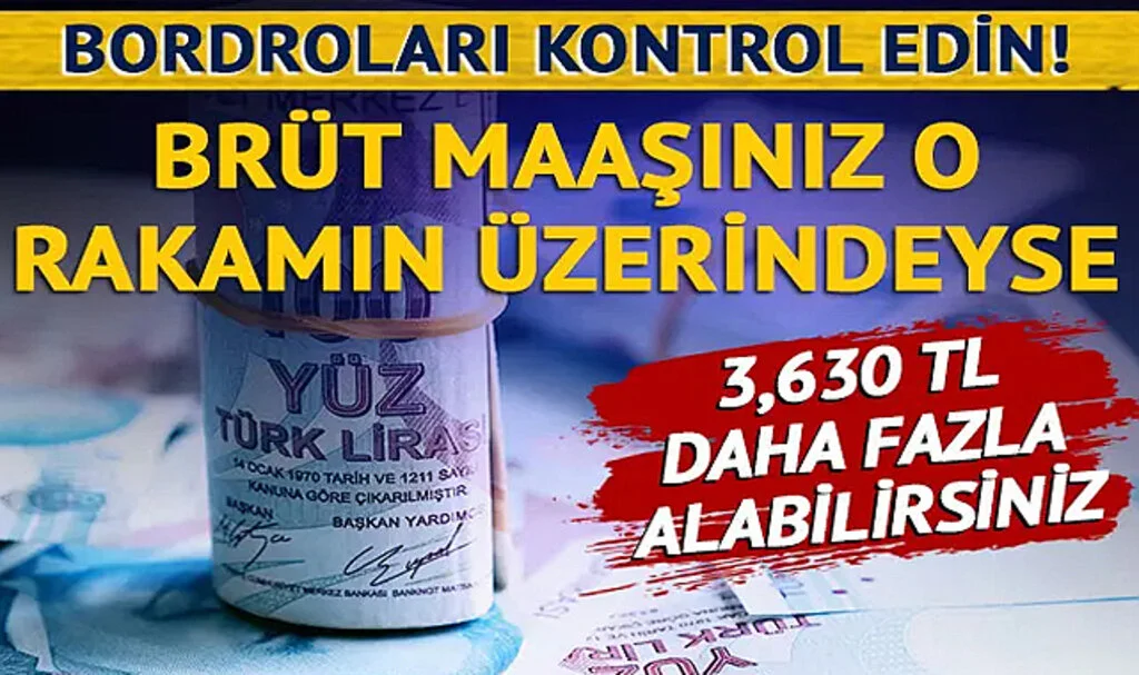 Asgari ücret zammı ile değişti! 3.630 TL daha fazla alacaklar: Bordroları kontrol edin! Eğer brüt maaşınız 13.414 TL’nin üzerindeyse…