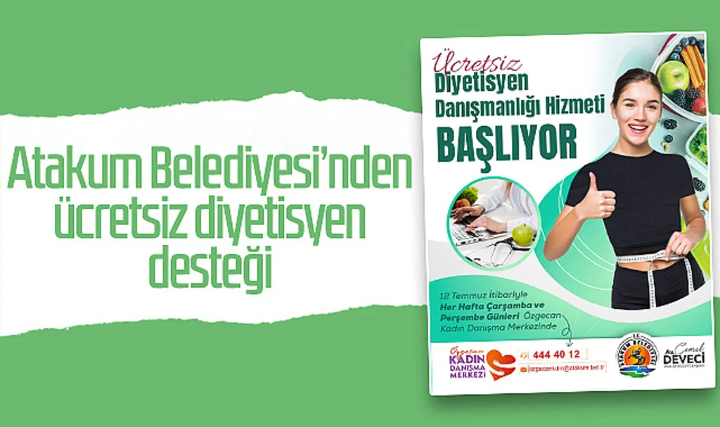 Atakum Belediyesi’nden ücretsiz diyetisyen desteği