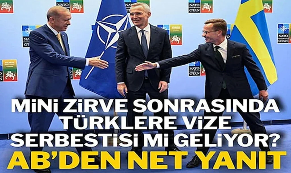 Avrupa Birliği’nden Türkiye’ye Vize Serbestisi Açıklaması