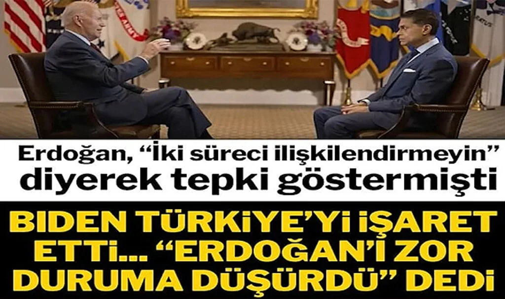Biden Televizyonda Net Konuştu: Türkiye’ye İşaret Etti