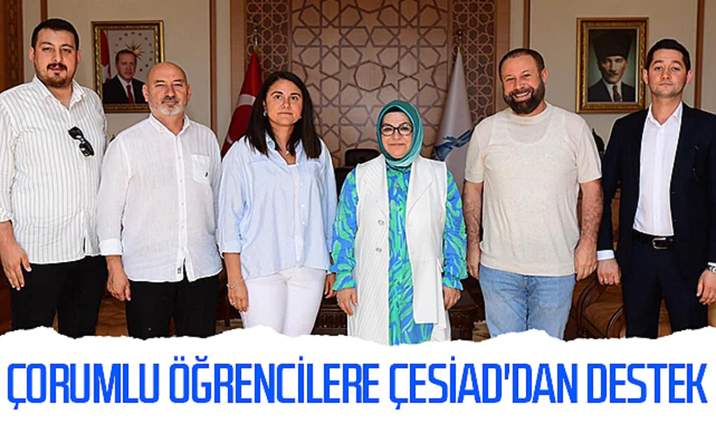 Çorumlu öğrencilere ÇESİAD'dan destek