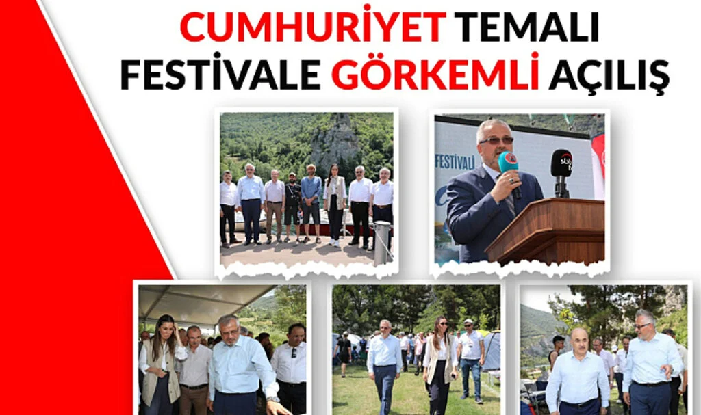 Cumhuriyet Temalı Festivale Görkemli Açılış
