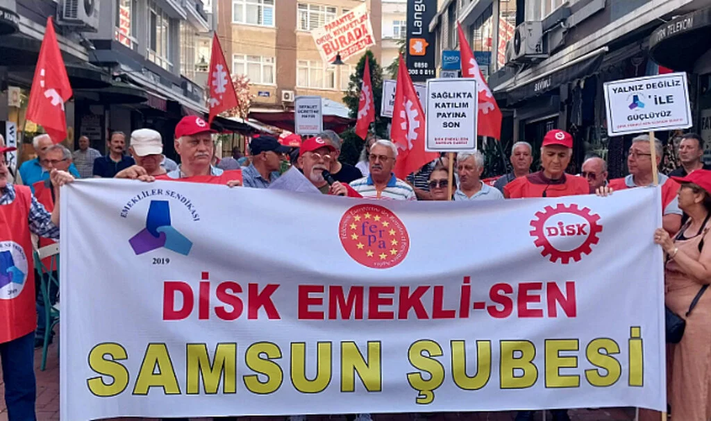 DİSK Emekli Sen Samsun Şubesi Üyeleri İnsanca Yaşam İstiyor 