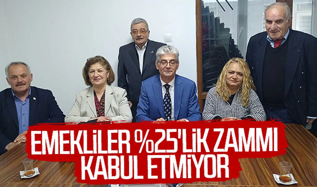 Emekliler yüzde 25'lik zammı kabul etmiyor