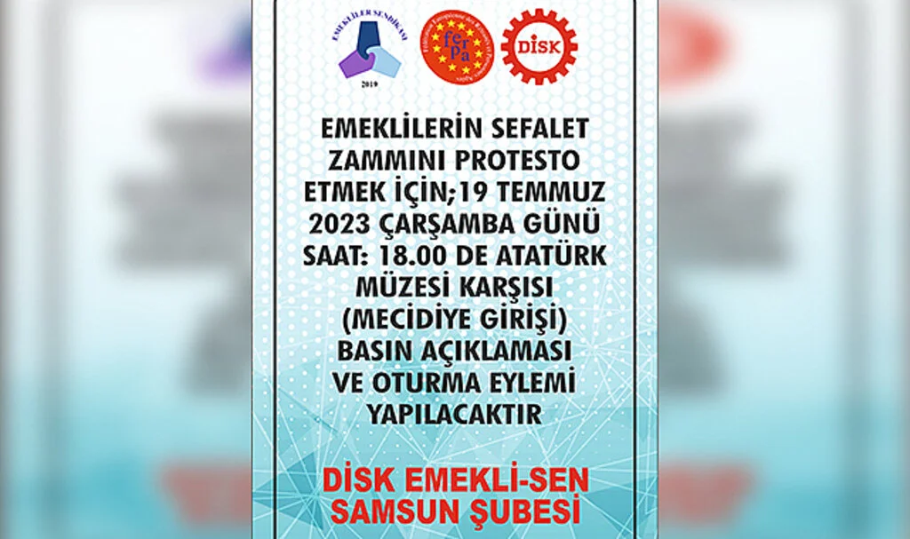 Emeklilerden Zam Protestosu 