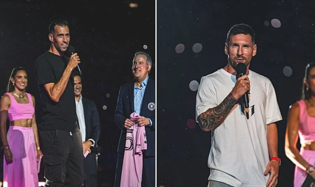 Inter Miami, Messi ve Busquets için tören düzenledi