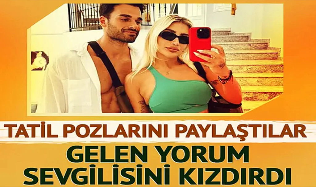 İrem Derici Sevgilisiyle Deniz Kenarından Paylaştı! Çatlaklarına laf söylenince sevgilisi kızdı