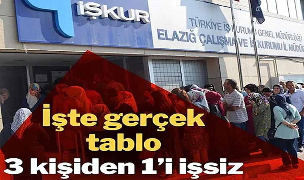 İşte Gerçek Tablo: 3 Kişiden 1’i İşsiz