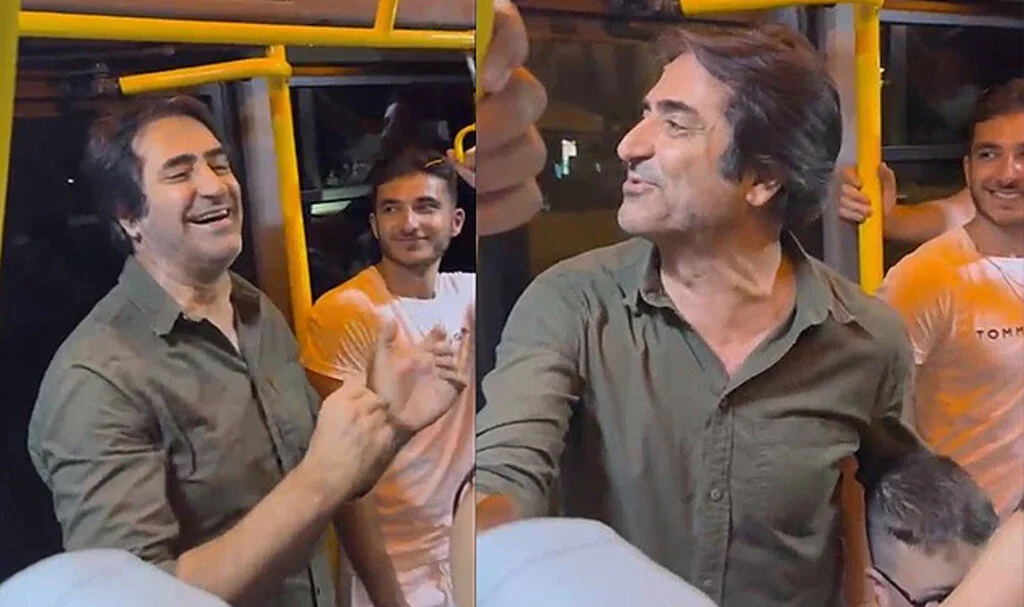Mahsun Kırmızıgül'den Minibüste Mini Konser