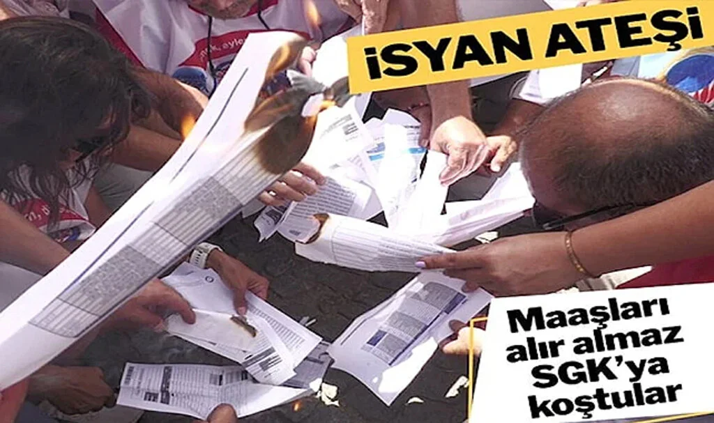 Memurların İsyan Ateşi: Maaşları Alır Almaz SGK’ya Koştular