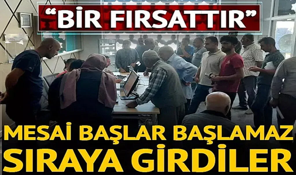 Mesai Başlar Başlamaz Sıraya Girdiler! 'Bir fırsattır' 800 bin TL'ye kadar... Hibe ve faizsiz kredi için başvurular başladı