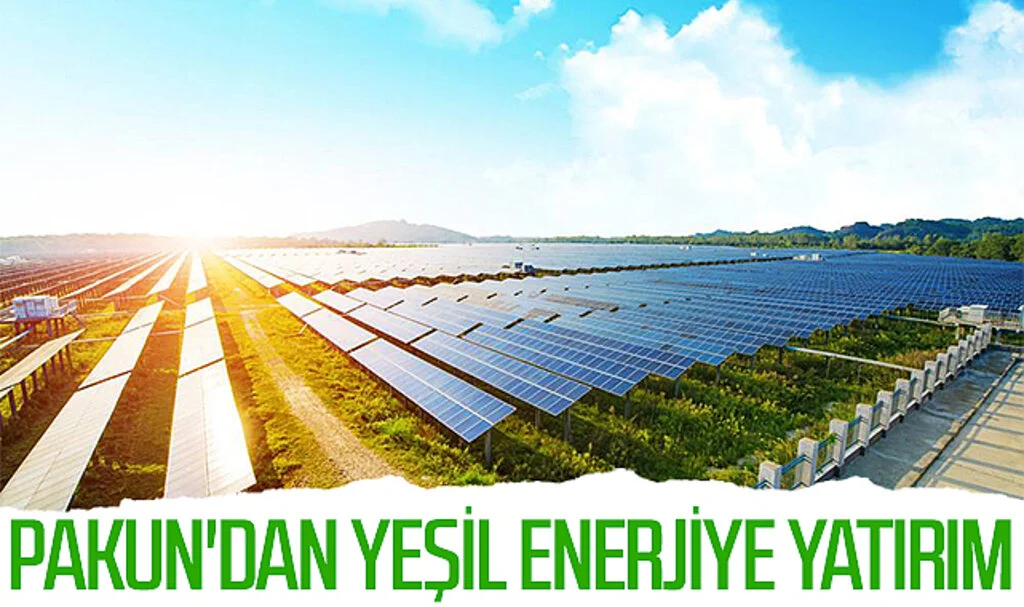 Pakun'dan yeşil enerjiye yatırım