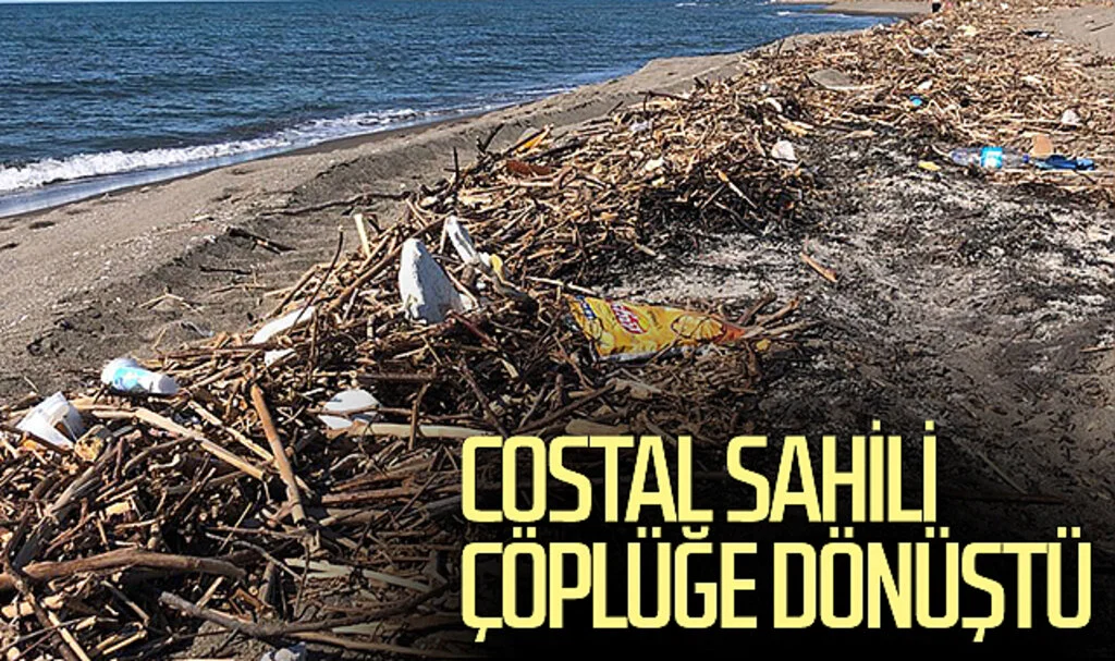 Samsun Costal Sahili çöplüğe dönüştü