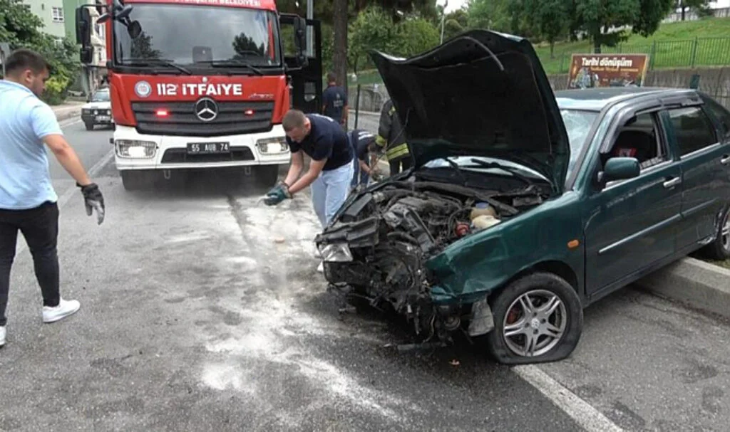Samsun'da 3 Araçlı Trafik Kazası: 1 Yaralı