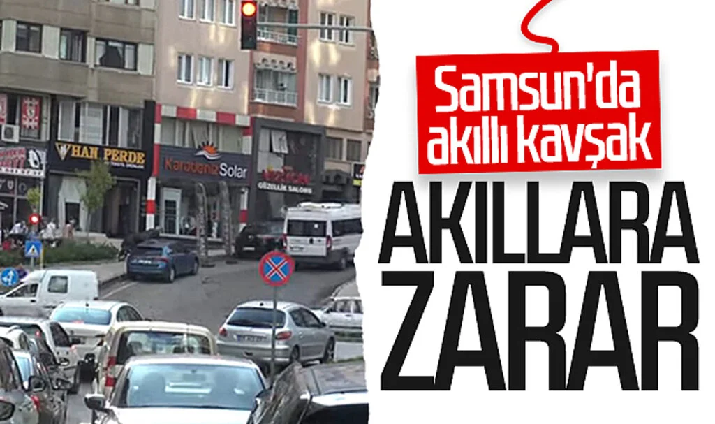 Samsun'da akıllı kavşak akıllara zarar