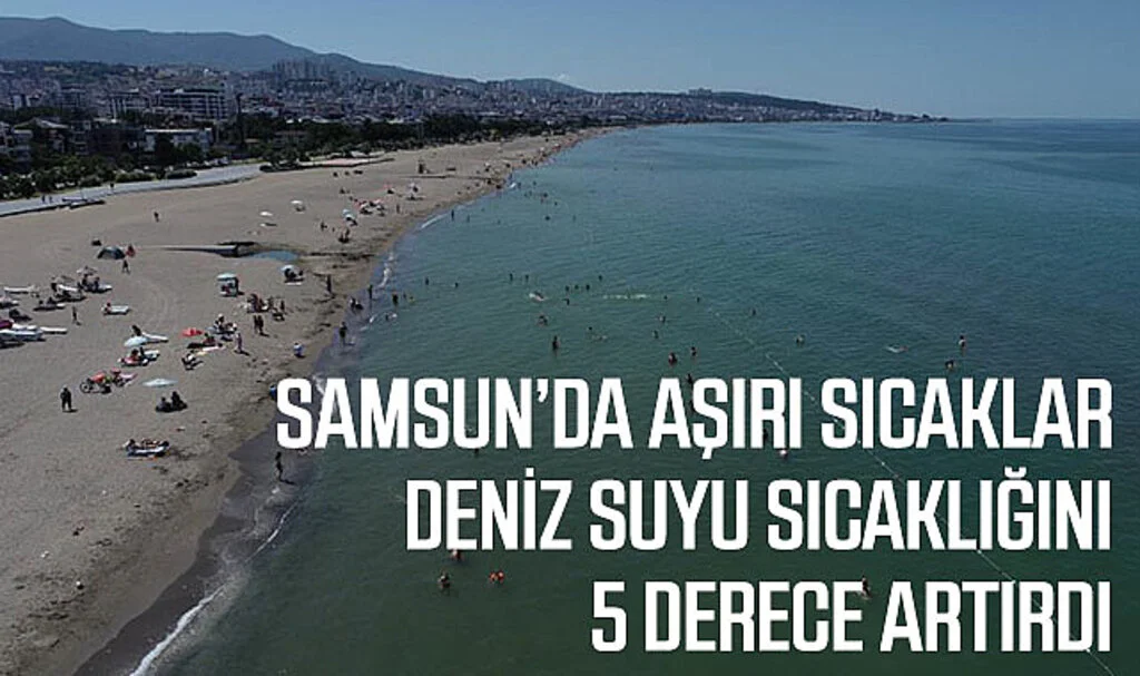 Samsun’da Aşırı Sıcaklar Deniz Suyu Sıcaklığını 5 Derece Artırdı