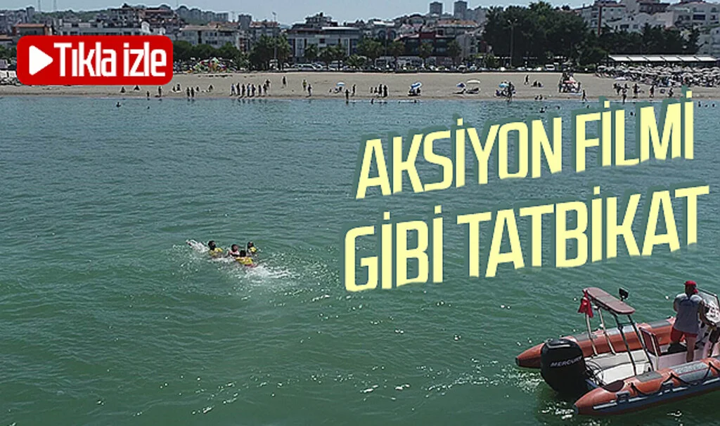 Samsun'da Cankurtaranlardan Aksiyon Filmi Gibi Tatbikat! Tıkla izle...