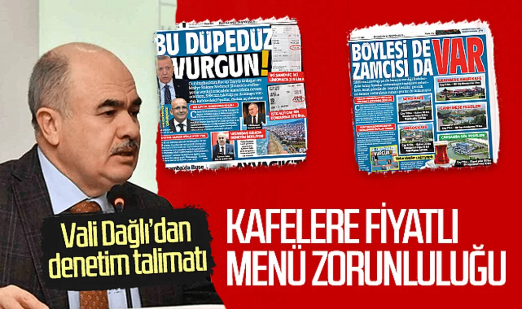Samsun'da kafelere fiyatlı menü zorunluluğu