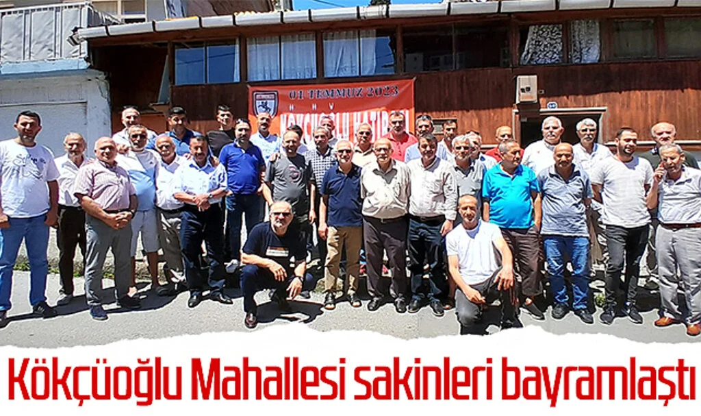 Samsun'da Kökçüoğlu Mahallesi sakinleri bayramlaştı