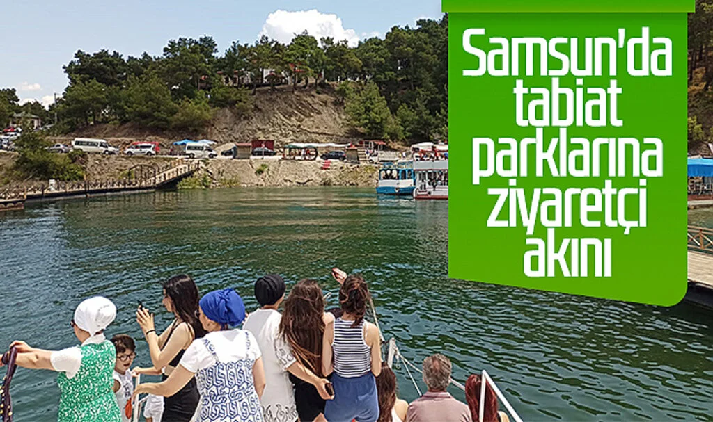 Samsun'da tabiat parklarına ziyaretçi akını