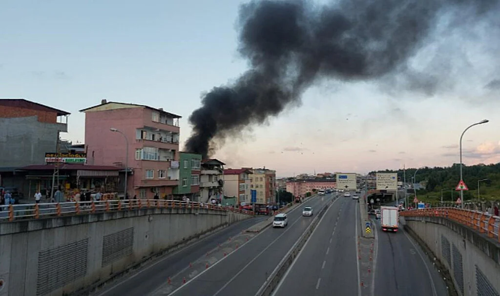Samsun'da Yangın Paniği